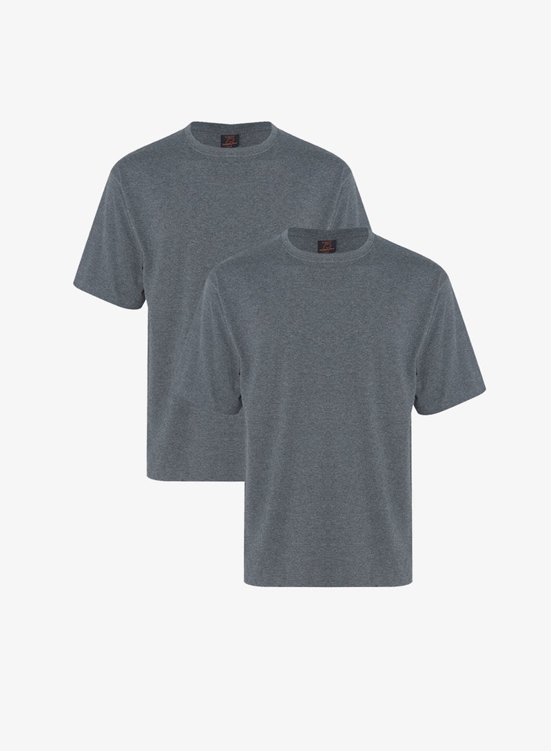 Seventy Five Basics Pack of 2 Regular Fit T-Shirt - Image 1